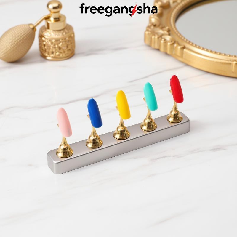 [FRE] Suporte Magnético Para Unhas , Display Amostra De Arte , Ferramenta De Treinamento De Ponta Falsa Prática De Manic