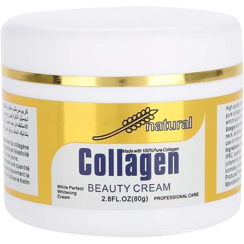 Hidratante Antienvelhecimento Dia e Noite, Contém 100% Colágeno Puro, Creme Facial de 80g, Poderoso Cuidado Facial 0LPD