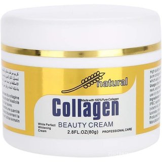 Hidratante Antienvelhecimento Dia e Noite, Contém 100% Colágeno Puro, Creme Facial de 80g, Poderoso Cuidado Facial 0LPD