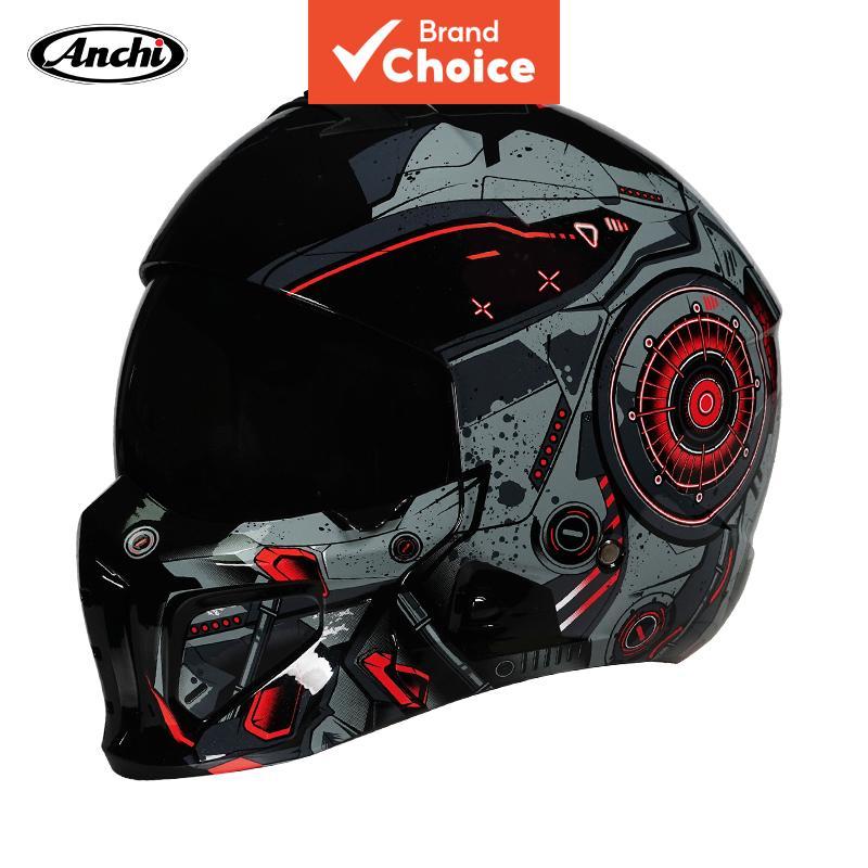 Capacete de motocicleta retrô unissex em ABS integral, ultraleve 2a geração