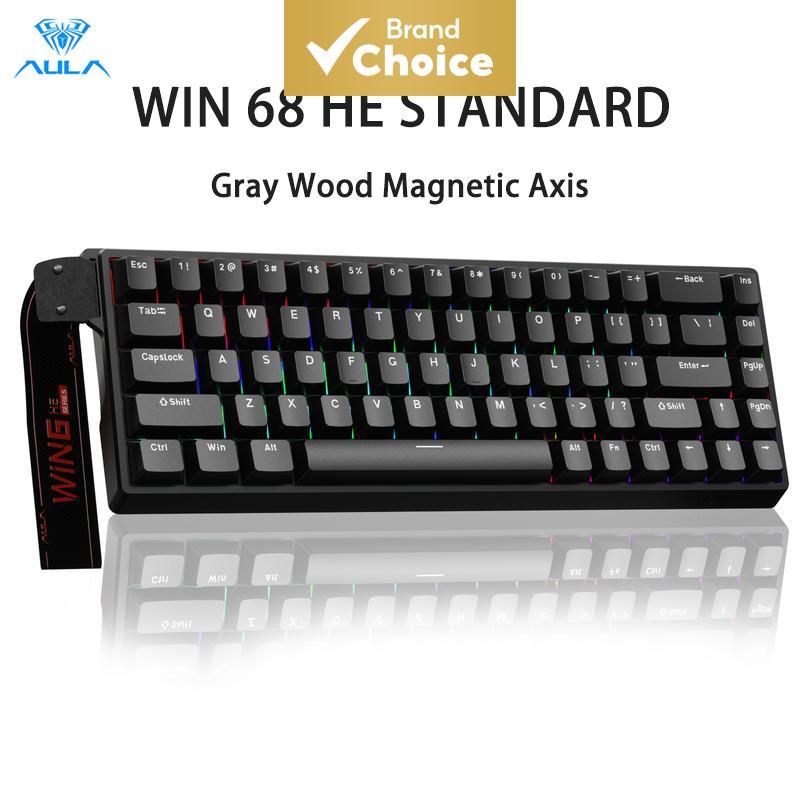 Teclado de jogos mecânico com fio Aula WIN60 HE, 60%, interruptores magnéticos Hall Effect intercambiáveis, gatilho