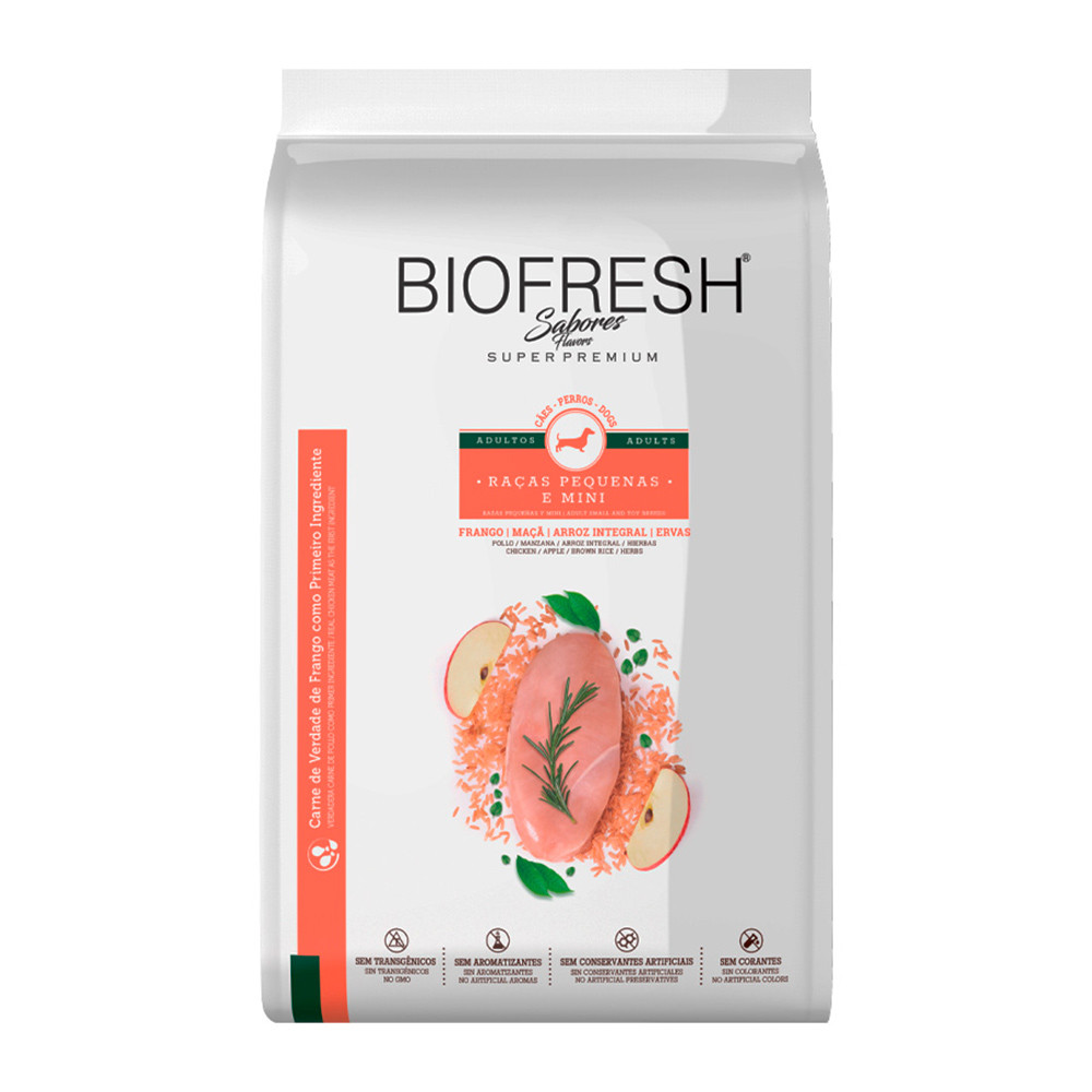 Ração Biofresh Sabores Para Cães Adultos Raças Mini e Pequenas Sabor Frango 1kg em Oferta na Shopee