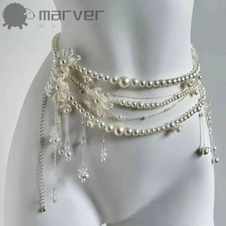 Corrente De Barriga Floral MARVER , Acessório De Cintura , Correntes Elegantes , Joias Corporais Boho Versáteis Feminina