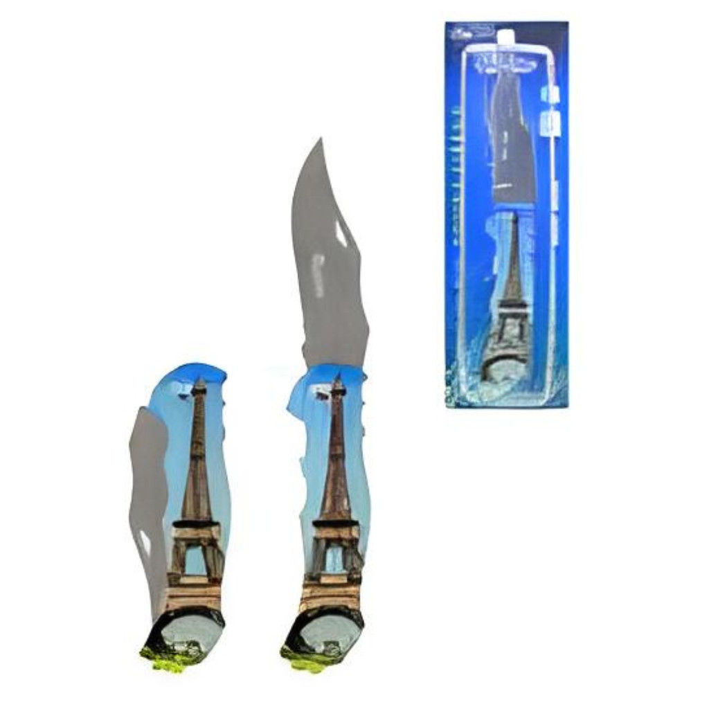 CANIVETE AZUL/TORRE EIFFEL TATICO YG09 CAMPING INOX