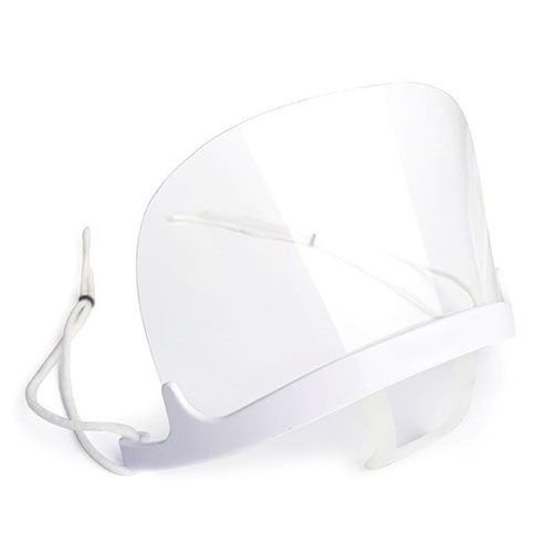 Máscara Acrílica Semi Facial para processos de estética. 1 unidade. Segurança e conforto para as clientes