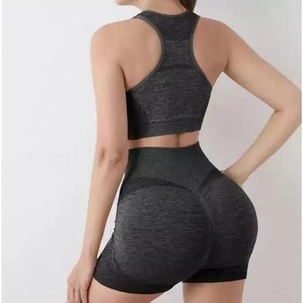 Conjunto Academia short e top  Legging Levanta Bumbum E Top Fit
