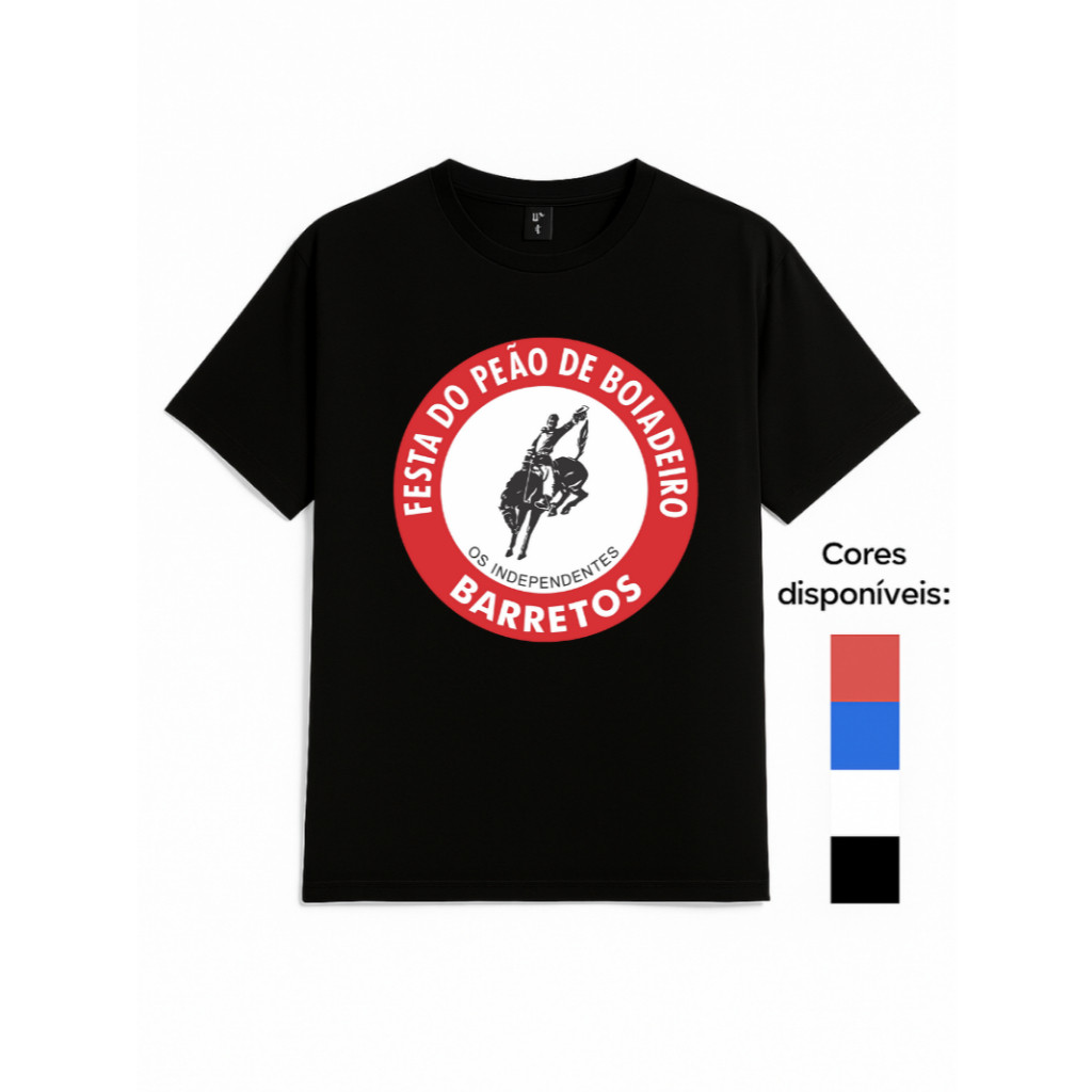 Camiseta Barretos Country Masculino Rodeio Camisa Muladeiro Cavalgada T shirt Texas Roça Estampada Boiadeiro
