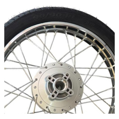 Detalhes do Roda Traseira Cg Fan 125 2009 Pneu Montado + Acessórios