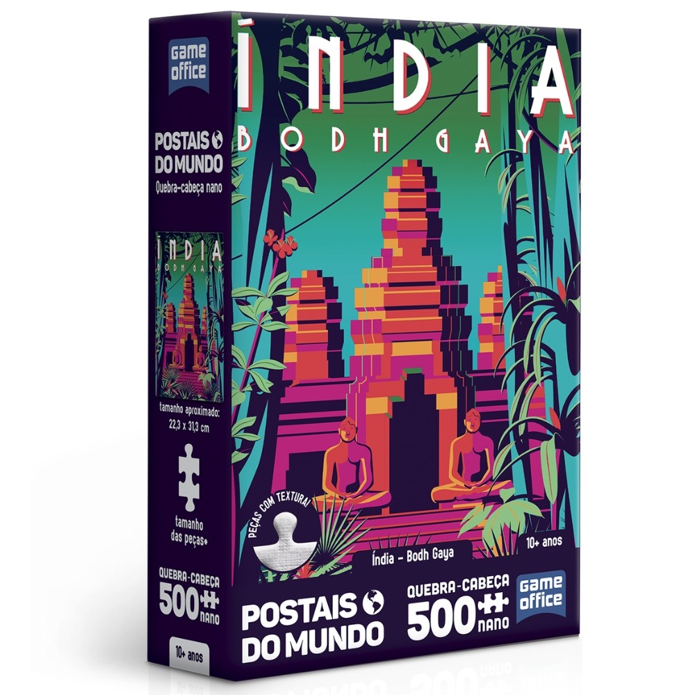 QUEBRA CABEÇA NANO ÍNDIA BODH GAYA POSTAIS DO MUNDO 500 PEÇAS PEQUENA TOYSTER PUZZLE PAISAGEM TEMPLO em Oferta na Shopee