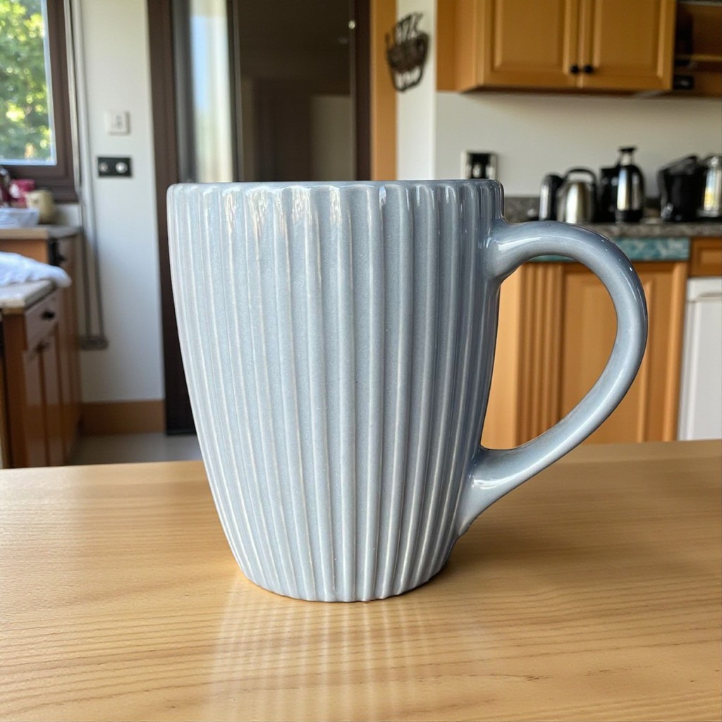 Caneca de Café Cinza Frisada Cerâmica Scalla em Oferta na Shopee