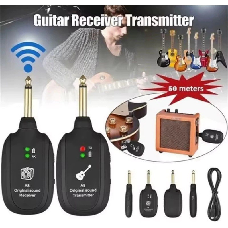 Transmissor Receptor Profssional P10 Sem Fio Para Guitarra Baixo Violão Cavaco