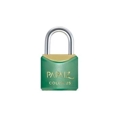 Cadeado com Chave 25mm Latão Verde Colorido Papaiz