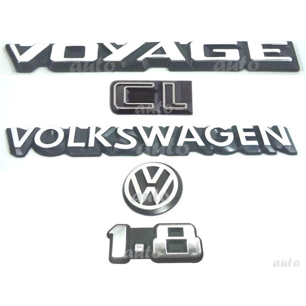 Emblemas Voyage Cl Volkswagen 1.8 + Vw Mala - 1987 À 1990