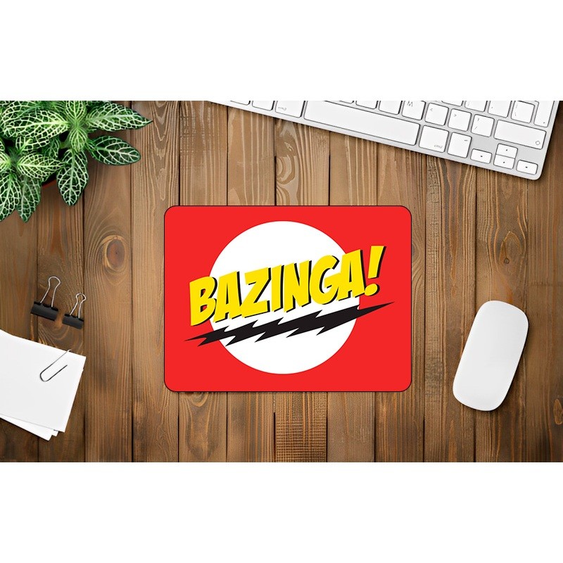 Mouse Pad Bazinga Série The Big Bang Theory Geek Nerd Gamer