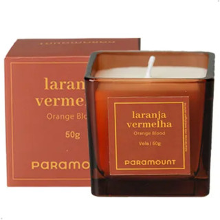 Vela Aromática Perfumada Presente Decorativa Laranja Vermelha