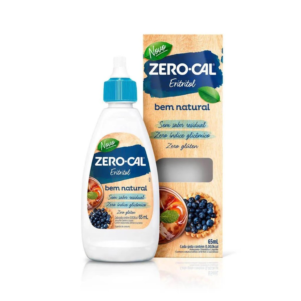 Adoçante Líquido Zero-Cal Eritritol 65ml