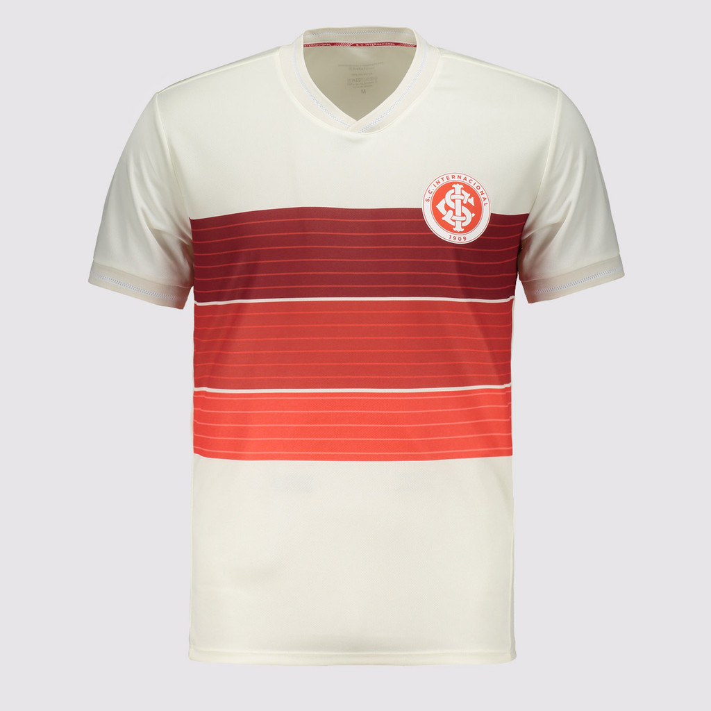 Camisa Internacional Lines Off White em Oferta na Shopee