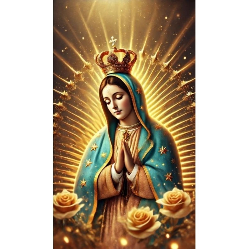 Quadro Decorativo Nossa Senhora de Guadalupe (Meia Imagem)
