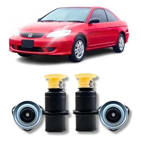 Kit Coxim Batente Amortecedor Dianteiro Honda Civic 2003 2004 2005 2006