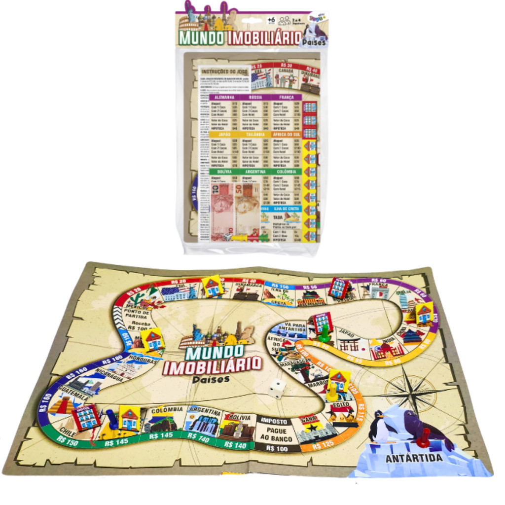 Mundo Imobiliário Países – Jogo educativo e divertido
