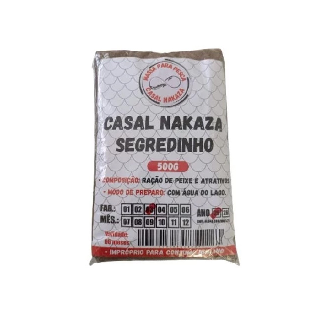 Massa para Pesca Casal Nakaza 500g - Sabor Segredinho