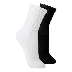Kit com 2 Pares de Meias Aeróbica Lupo 4810-003 Colorido