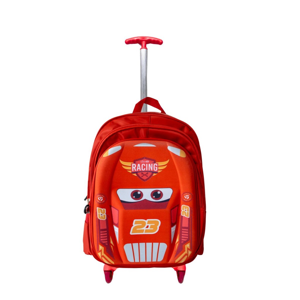 Mochila Rodinha 3d Macqueen Infantil Meninos Escolar Carros