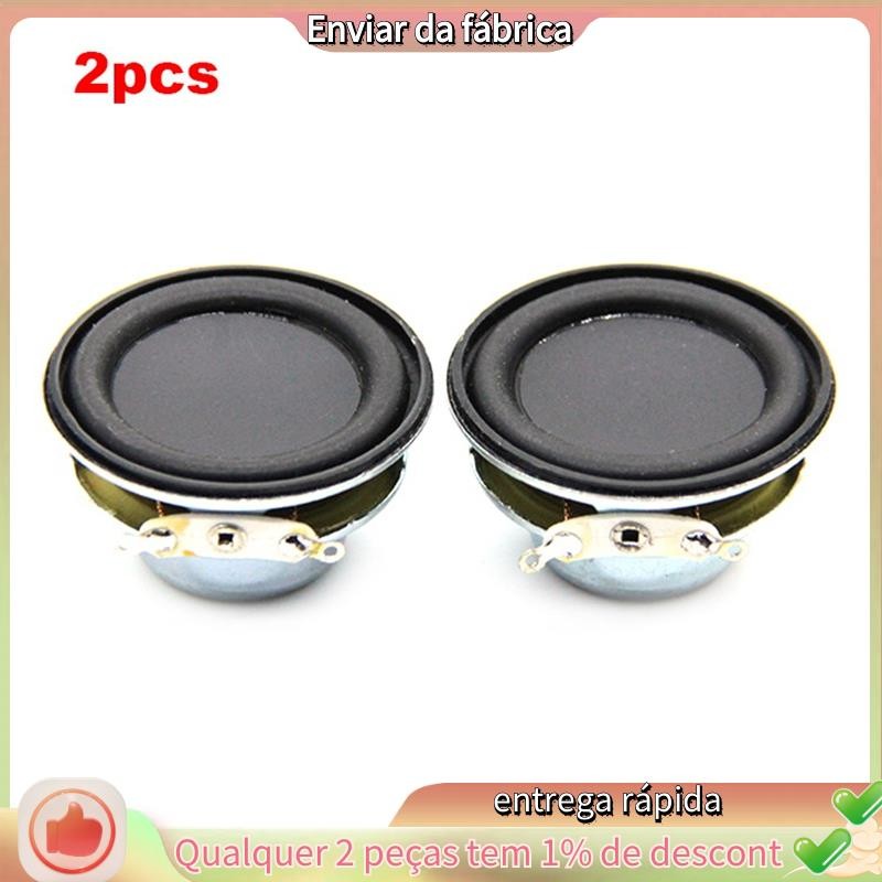 2 Pçs Alto-Falante De Áudio 4Ω 5W 40mm 1.5 Polegada Gama Completa Multimídia DIY Som Mini Para Home Theater