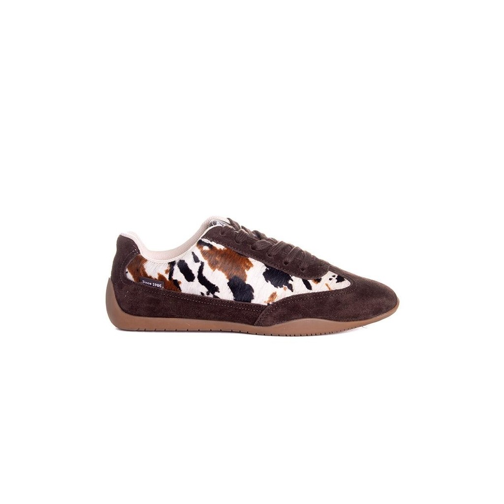 Tênis Feminino Bottero Animal Print Couro Café