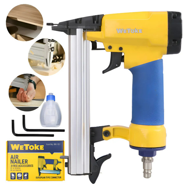 Grampeador Pneumático Pinador Profissional Ferramentas 21ga WK-017 em Oferta na Shopee