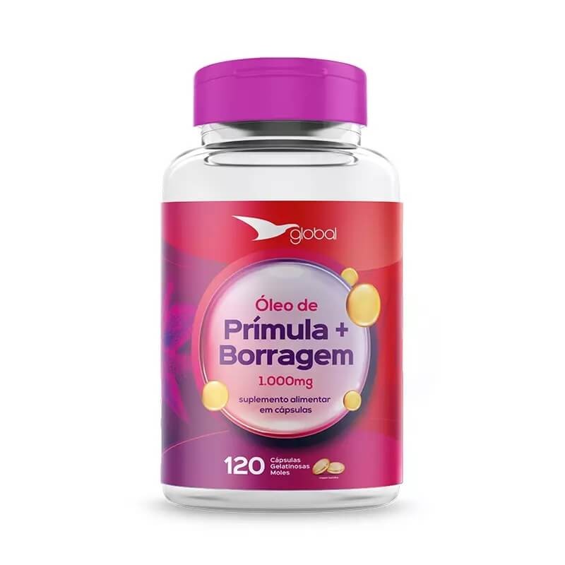 Suplemento Óleo de Prímula e Borragem - 120 CGM - GLOBAL