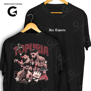 Camiseta Ilia Topuria Frente e Verso Streetwear Blusa Camisa MMA Artes Marciais 100% Algodão em Oferta na Shopee