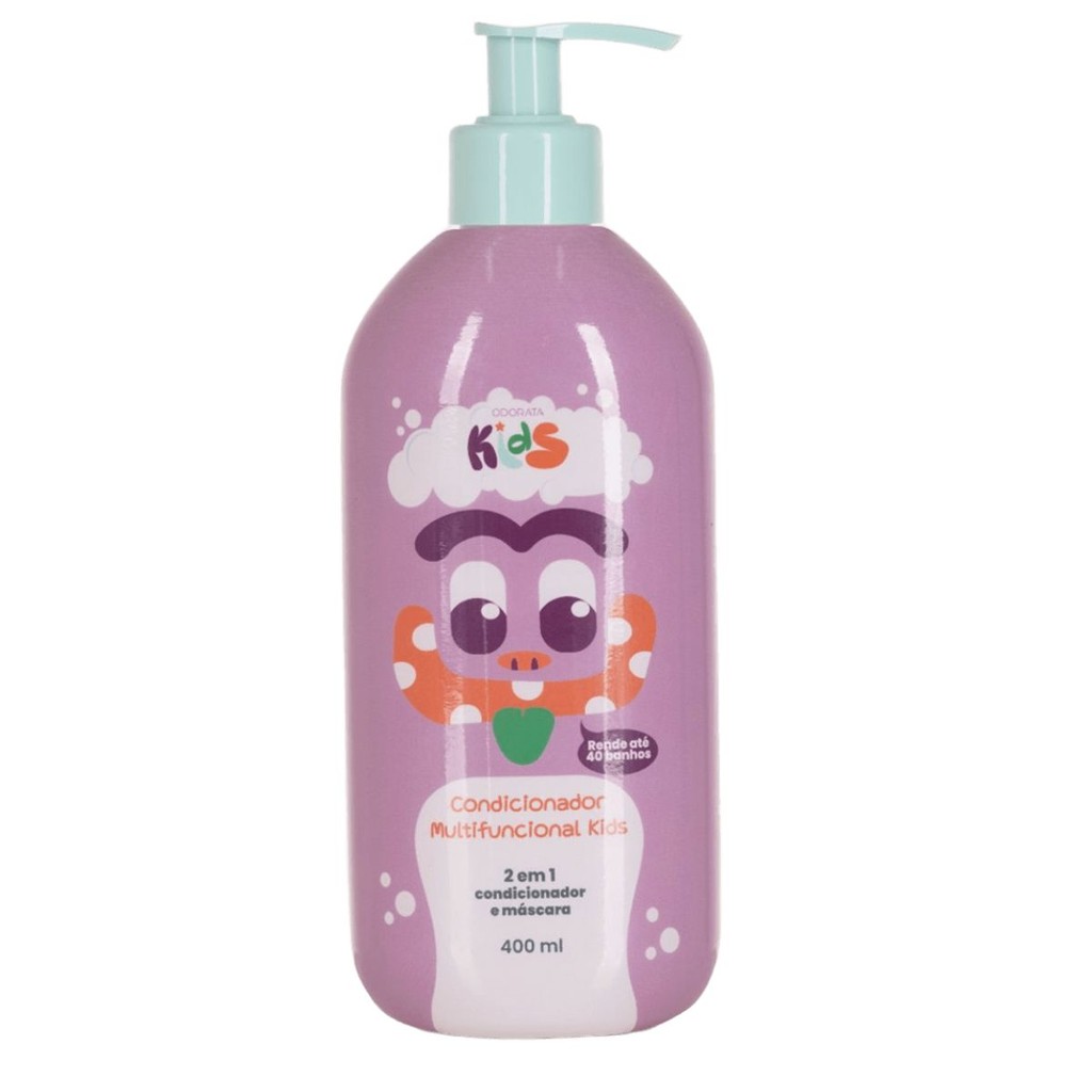 Shampoo e Condicionador Infantil Odorata Kids 400 ml Hidratação e Suavidade