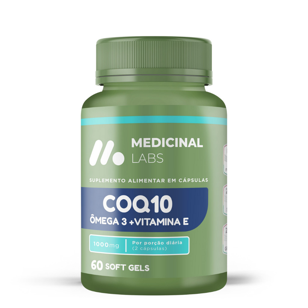 COQ10 + OMEGA 3 + VITAMINA E 1000MG 60 SOFTGELS MEDICINAL LABS