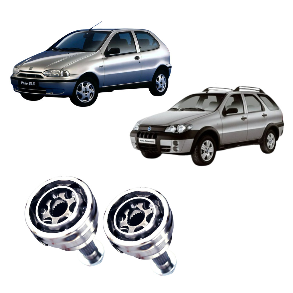 Par Junta Homocinética Palio Siena Uno Mille 1.0 96 a 2013 Fiorino Palio Weekend em Oferta na Shopee