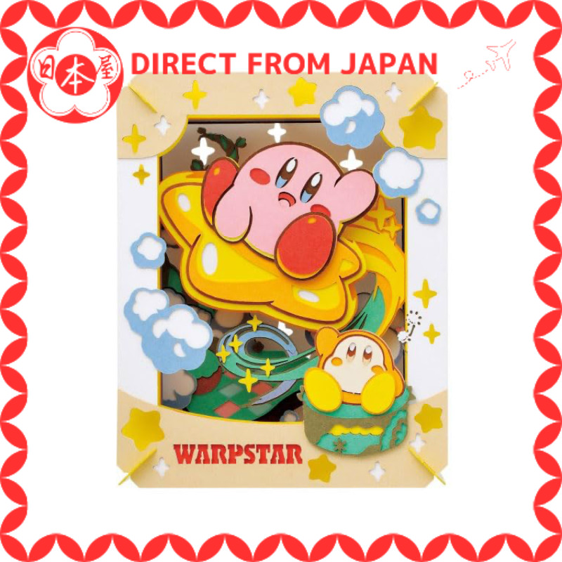 [Direto do Japão] Ensky Paper Theater Kirby: WARPSTAR (PT-111X) Aproximadamente A100×L80×P42mm, em papel