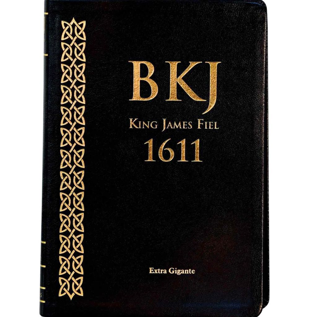 Bíblia King James Fiel 1611 | Concordância e Pilcrows | Capa Luxo Preta