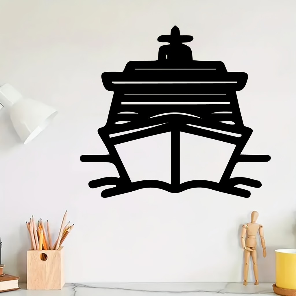 CIFbuy Navio De Cruzeiro Náutico Arte De Parede De Metal Decoração De Jardim Ao Ar Livre Estátua De Ferro Presente