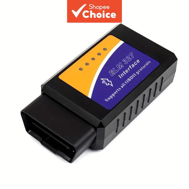 ELM327 Bluetooth OBD2 Scanner Scanner Automotriz Leitor de Códigos de Falha do Motor Teste do Sensor O2 Consumo de