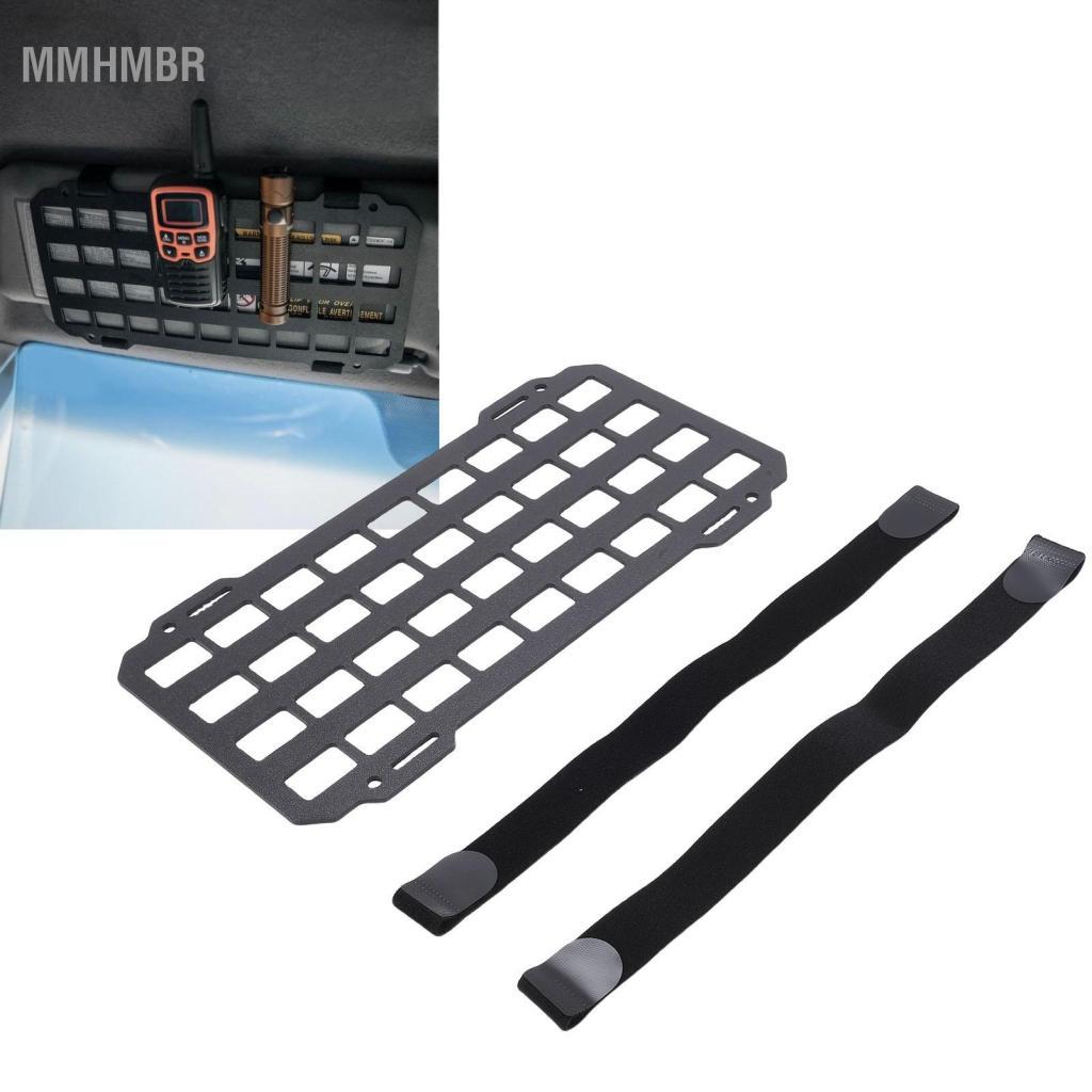 mmhmbr Organizador de viseira Painel Molle Placa solar multifuncional para carro para viseira solar