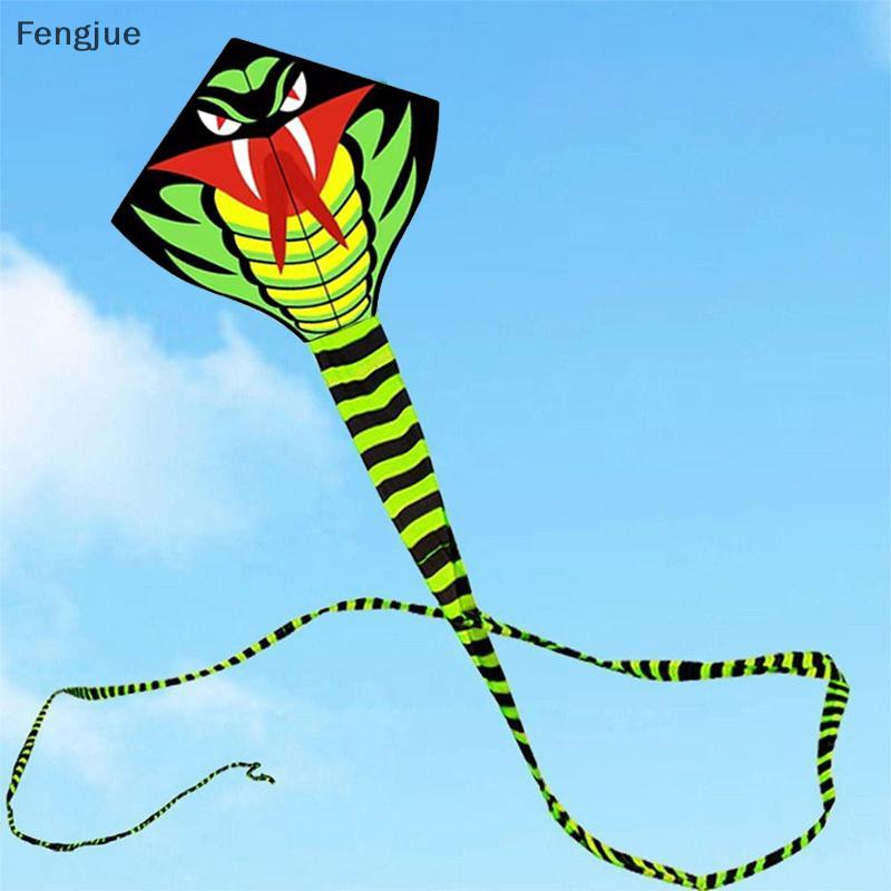 Fengjue 2025 Ano Novo Da Cobra Verde Kite Brisa Fácil De Voar Crianças Dos Desenhos Animados Portátil Adulto Grande Pipa