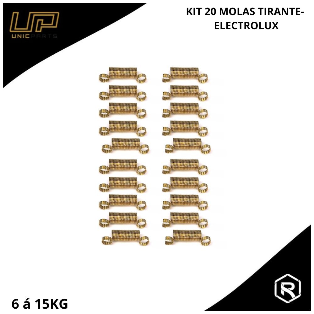 Kit com 20 Molas Vara de Suspensão Electrolux LM06/LM08 PR - 72002208 / 65158601