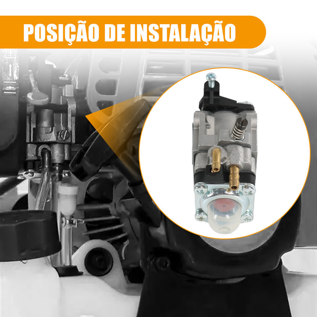 Carburador Completo Para Roçadeiras Tekna Rl260 Rl330 · foto 2
