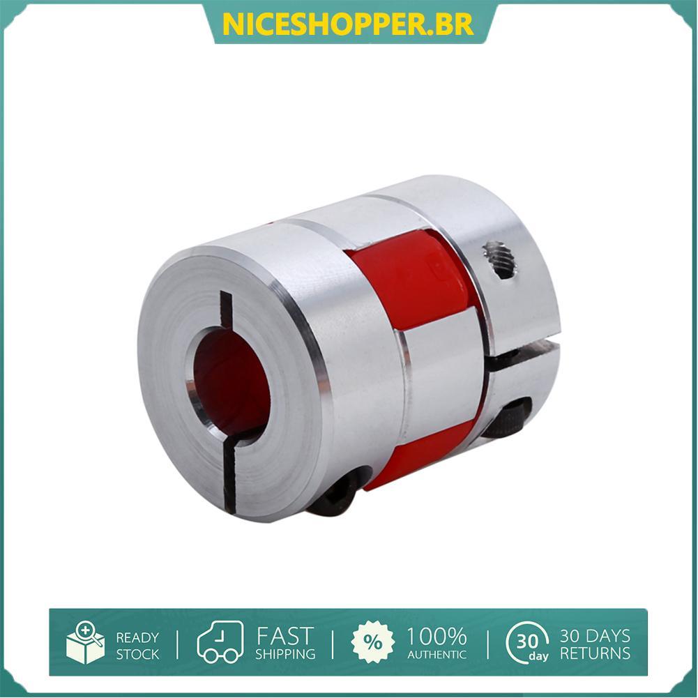 niceshopper.br 8mm x 10mm Acoplamento de eixo de ameixa flexível CNC Acoplador de motor de passo Componentes de