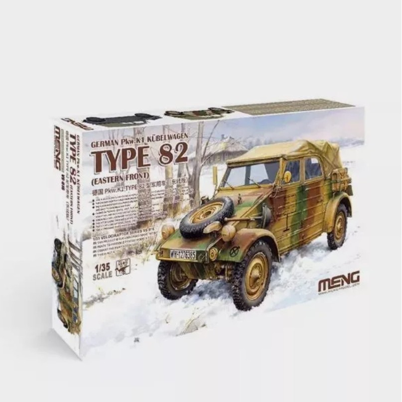 Meng Modelo VS-016 1/35 Alemanha Pkw.K1 Tipo 82 kit Kübelwagen (Frente Oriental)