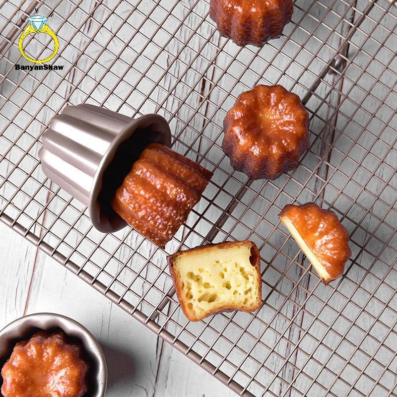 [BANY] Moldes Domésticos De Aço Carbono Canele Para Assar , Não Sti , Cavidade Única , Muffin , Copo , Calor , Seguro ,