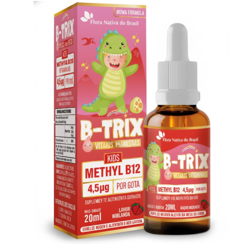 Kit Suplemento Vitamina Ideal Energia e Foco B12 B-Trix 20ml