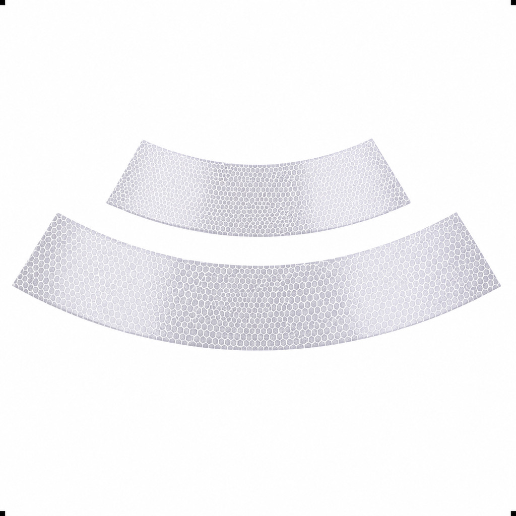 Par Faixa Refletiva Adesiva Branca Para Cone De Sinalização 75 Cm Nbr Trânsito Rodovia Obra