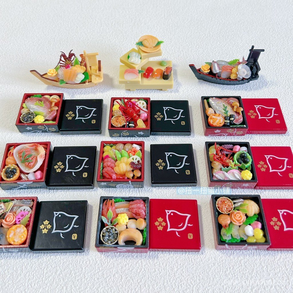 Novidade em estoque: TOYS SPIRITS Gashapon Box - Culinária Japonesa Sazonal Suprema - Conjunto de Caixas de Comida da Qu