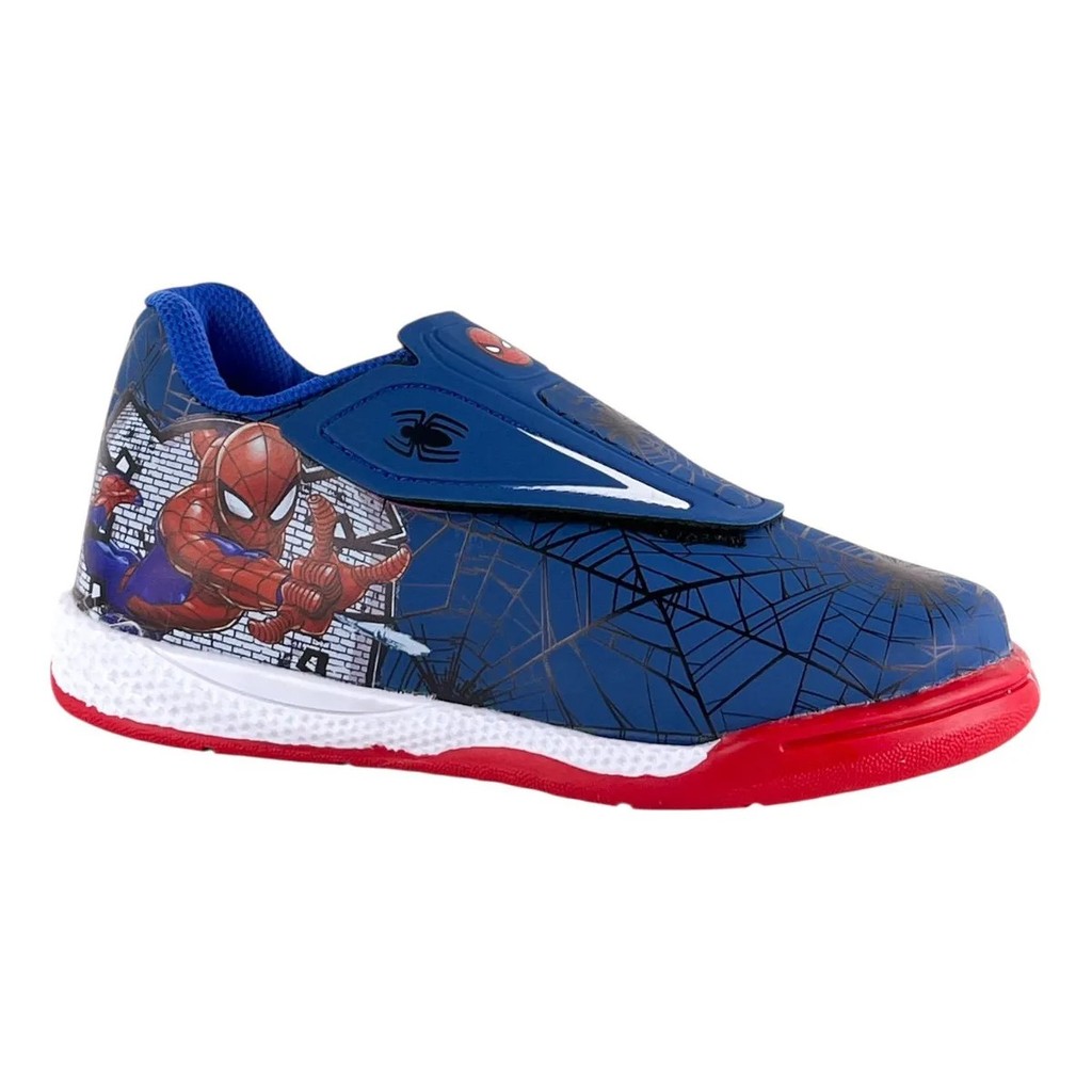 Chuteira Inf. Futsal Quadra Marvel Homem Aranha Heróis Dyan 24